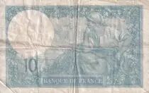 France 10 Francs - Minerva - 20-06-1918 - Serial  Z.6007 - F to VF - P.73d