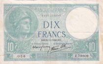 France 10 Francs - Minerva - 21-11-1940 - Serial Z.79808 - P.73