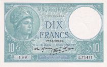 France 10 Francs - Minerve - 07-09-1939 - Série L.71471 - F.07.06