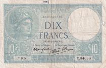 France 10 Francs - Minerve - 16-01-1941 - Série C.84058 - F.07.27