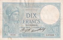 France 10 Francs - Minerve - 17-12-1936 - Série S.67636 - F.06.17