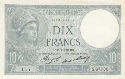 France 10 Francs - Minerve - 17-12-1936 - S�rie S.67730