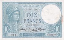 France 10 Francs - Minerve - 24-10-1940 - Série T.78210 - F.07.18