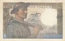 France 10 Francs - Mineur - 04-12-1947 - Série Z.154