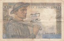 France 10 Francs - Mineur - 09-01-1947 - Série B.130