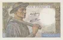 France 10 Francs - Mineur - 13-01-1944 - Série A.62