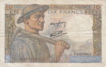 France 10 Francs - Mineur - 13-01-1944 - Série C.75