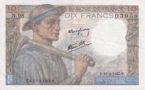 France 10 Francs - Mineur - 19-04-1945 - Série N.98 - F.08.13