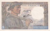 France 10 Francs - Mineur - 19-12-1946 - Série J.119 - F.08.16