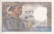France 10 Francs - Mineur - 19-12-1946 - Série W.126 - F.08.16