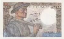 France 10 Francs - Mineur - 26-04-1945 - S&eacute;rie B.101 - F.08.14