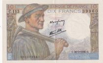 France 10 Francs - Mineur - 26-09-1946 - Série C.113 - F.08.15