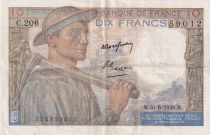 France 10 Francs - Mineur - 30-06-1949 - Série C.206 - F.08.22a