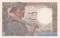 France 10 Francs - Mineur - 30-10-1947 - Série H.148 - F.08.18
