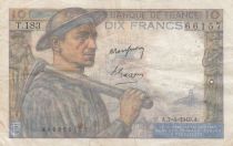 France 10 Francs - Minor - 07-04-1949 - Serial T.183
