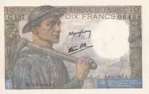France 10 Francs - Minor - 09-01-1947 - Serial G.127 - P.99