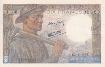 France 10 Francs - Minor - 09-01-1947 - Serial J.136 -  P.99