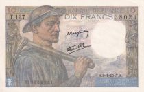 France 10 Francs - Minor - 09-01-1947 - Serial T.127 -  P.99
