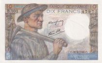 France 10 Francs - Minor - 26-04-1945 - Serial B.101 - P.99