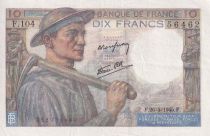France 10 Francs - Minor - 26-04-1945 - Serial F.104 -  P.99