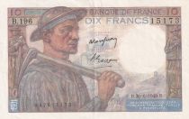 France 10 Francs - Minor - 30-06-1949 - Serial B.196-  P.99