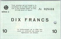 France 10 Francs , Mulhouse Chambre de Commerce, Série C, 1 Perforation - Annulation ?