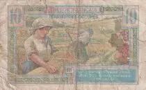 France 10 Francs - Portrait de femme - 1947 - Petit numéro A.00007024 - VF.30.01