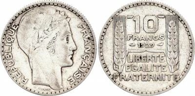 France 10 Francs - Turin - 1929 - Argent