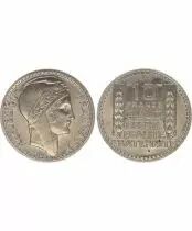 France 10 Francs - Type Turin - Rameaux courts  grosse t&ecirc;te - France 1945-1947 (N)