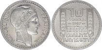 France 10 Francs - Type Turin - Rameaux courts  grosse tête - France 1947 (N)