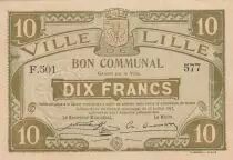 France 10 francs - Ville de Lille - 13-07-1913 - Dép.59 - Série F.501