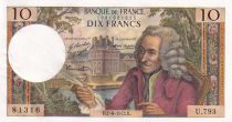 France 10 Francs - Voltaire - 01-06-1972 - Serial U.793 - P.147
