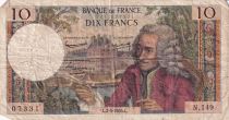 France 10 Francs - Voltaire - 01.04.1965 - Serial N.149