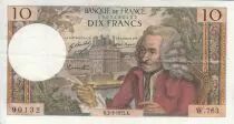 France 10 Francs - Voltaire - 02-03-1972 - Serial W.763