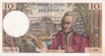 France 10 Francs - Voltaire - 02-07-1970 - Serial Z.596 - P.147
