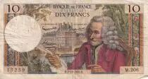 France 10 Francs - Voltaire - 02-12-1965 - Serial M.206