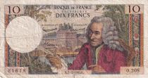 France 10 Francs - Voltaire - 02-12-1965 - Serial O.208 - P.147