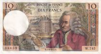 France 10 Francs - Voltaire - 03-02-1972 - Serial W.745 - P.147