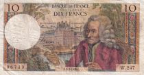 France 10 Francs - Voltaire - 03-03-1966 - Serial W.247 - P.147