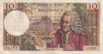 France 10 Francs - Voltaire - 05-01-1967 - Serial J.292 - P.147