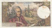 France 10 Francs - Voltaire - 07-10-1965 - Serial J.179