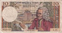 France 10 Francs - Voltaire - 10.10.1963 - Serial A.31