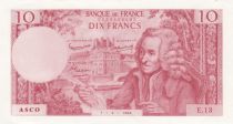 France 10 Francs - Voltaire - School Note - 1964