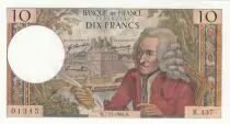 France 10 Francs - Voltaire- 07-11-1968 - S&eacute;rie K.437