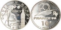 France 10 Francs - World Cup of Football - 1998 - Great Britain  1996 Silver -  without certificat