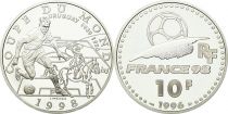 France 10 Francs - World Cup of Football - 1998 - GUruguay  1996 Silver -  without certificat
