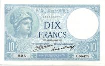 France 10 Francs  1930 - Série Y.55429 - Minerve