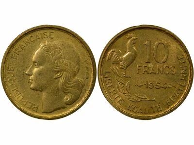 France 10 Francs, Guiraud - 1954 Paris