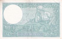 France 10 Francs  Minerva - 09-01-1941 - Serial R.83695