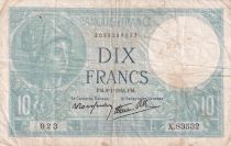 France 10 Francs  Minerva - 09-01-1941 - Serial X.83532